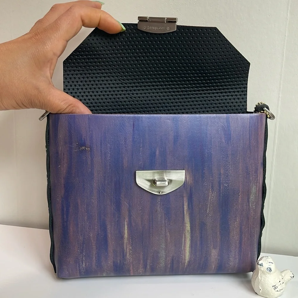 Jon Wye Leather Clutch Crossbody - Picture 9 of 17